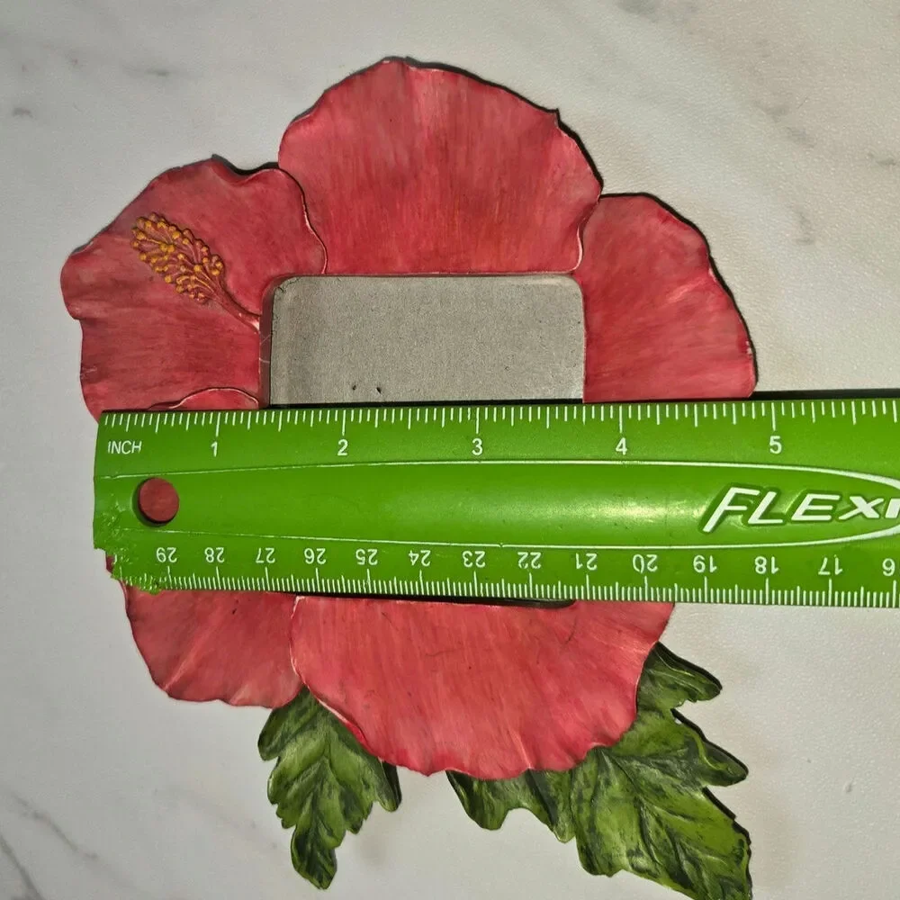 Vintage Hibiscus Photo Frame